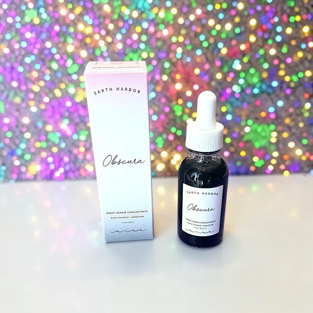 Earth Harbor Obscura Night Repair Concentrate Black Seaweed + Bakuchiol 1 fl oz